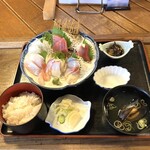 Amimoto Bekkan - Seasonal Sashimi Platter with Rice Set
