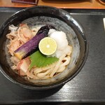 讃岐製麺 - 料理写真:すだちおろしの揚げ茄子ぶっかけうどん