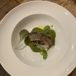 オステリア セルヴァジーナ - 和歌山　子持ち鮎とトリュフペーストのウンブリア風