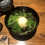 蕎麦小路 さわらび - お椀：海老真薯