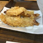 こだわり麺処 かとう - とり天は別皿で提供でした