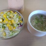 インド・アジアンレストラン バガィチャ - サラダとスープ