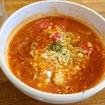 トムズハウス - トマトとチーズのスープスパ　1050円