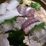 水イカ刺し＆アジ刺し