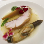 レストラン ラッセ - 26年4月　キハタのソテー　マテ貝のソース