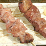 もつ焼たつや - ハツ＆カシラ