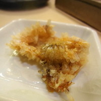 割烹　梅津 - グジの皮の揚げたの　ぱりぱりに上がってますね