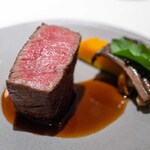 レストラン オオツ - 2024.10 郡山産采女（うねめ）牛ヒレ肉 香茸 クリフウセンタケ 宿儺かぼちゃ