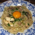 鎌倉パスタ - 2014年の｢牛肉と野菜のすき焼き風和風パスタ｣1166円