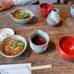 そば処 時遊庵 あさかわ - それぞれの薬味ざる