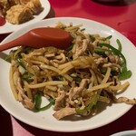 南海飯店 - ザーサイと豚肉の細切炒め