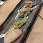 寿司の美登利 - サンマの松茸添え