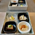 orange - 料理写真:一口前菜4種盛り