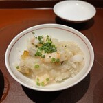 馳走 啐啄一十  - これまでのお造りが入ったおじや