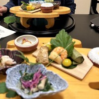 日本海 - 鮭の柿の葉寿司や紅ズワイ蟹など　色々