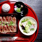 ささ季 - 料理写真:国産牛ステーキ重御膳