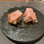 Kumazawa - 長野生ハム　安納芋のニョッキ