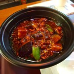 担担麺や 天秤 - 麻婆茄子麺4辛