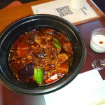 担担麺や 天秤 - 麻婆茄子麺4辛