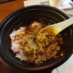 担担麺や 天秤 - 追い飯