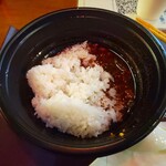 担担麺や 天秤 - 追い飯