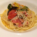 フランネルキッチン - シラスと干しエビのペペロンチーノ