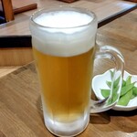 生ラム本舗 - 一杯目の生ビールは黒ラベル