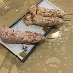 居酒屋 兀突骨 - 半生ささみ串（わさび、柚子）