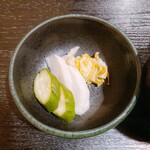 うな新 - うな重に付く漬物