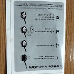 手包餃子 餃 - こちらが　作り方説明が書いてある裏側