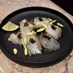 Longrain Tokyo - ◉ヒラマサのマリネ　パイナップル、海ブドウ