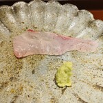 馳走 啐啄一十  - 【写真⑧】ゴマフエダイ(鹿児島県、山崎鮮魚店、6日寝かせ) 