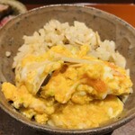 馳走 啐啄一十  - 【写真㉑】卵とじ松茸(広島県庄原市)ご飯