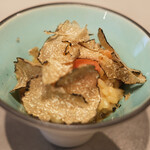 Global French Kitchen 雫 - ランチコース 2970円 のポルチーニ茸のリゾット