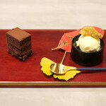 Global French Kitchen 雫 - ランチコース 2970円 のメゾンドゥースのデザート