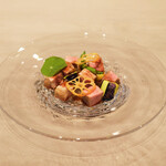 Global French Kitchen 雫 - ランチコース 2970円 のむさし麦豚肩ロースト