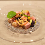 Global French Kitchen 雫 - ランチコース 2970円 のむさし麦豚肩ロースト