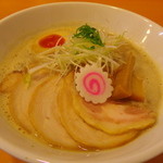 (5回目方門)　鶏とんこつ+チャーシュー4枚+味玉　