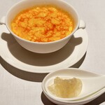 中国料理 星ヶ岡 - 蟹卵入り燕の巣スープ