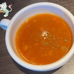 ヒッコリー - ☻〖ス－プセット〗(おとうと)
      ✧選べるス－プ
      【ミネストローネoriクラムチャウダーorコ－ンス－プ】
      ⇓
      【ミネストローネ】
      ✧ライス