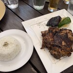 サンセット - ジャマイカンジャークチキン1080円 ライス220円