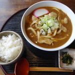 手打ちうどん 自遊席 - カレーうどん300g＋半ライスセット