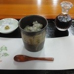 いたどり - 「ベッピンと絶品がお好きな方へ　絶品！そばがき」という名の「そばがき」です。