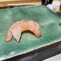 神楽坂 寿司 こんこん - 甘エビにわさび添えて