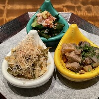 和食 國見 - お通しです。いつも凝ったものを提供していただきます。