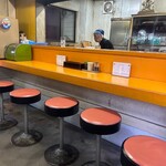 泰勝軒 - カウンター6席ほど。