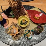 玉之湯 - 旬菜盛り