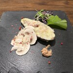 Salon de Patina - いろいろな茸と茄子のアルフォルノ　梅胡麻ペースト