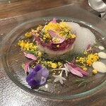 Salon de Patina - ”毛皮を羽織ったニシン”　日本のアレンジを加えて　秋薬味のなめろう