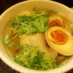 こうてい麺 大ちゃん - ミニ塩ラーメン 味玉子トッピング